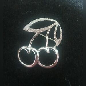 Sarah Coventry Cherry Brooch